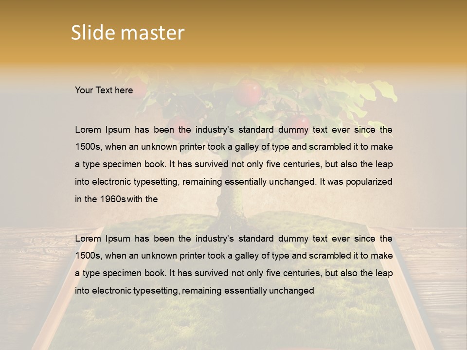 Intelligence Blank Grass PowerPoint Template