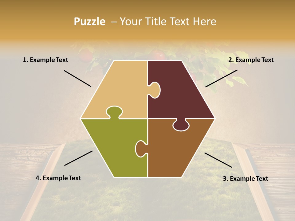 Intelligence Blank Grass PowerPoint Template