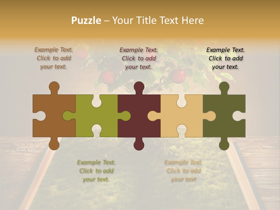 Intelligence Blank Grass PowerPoint Template