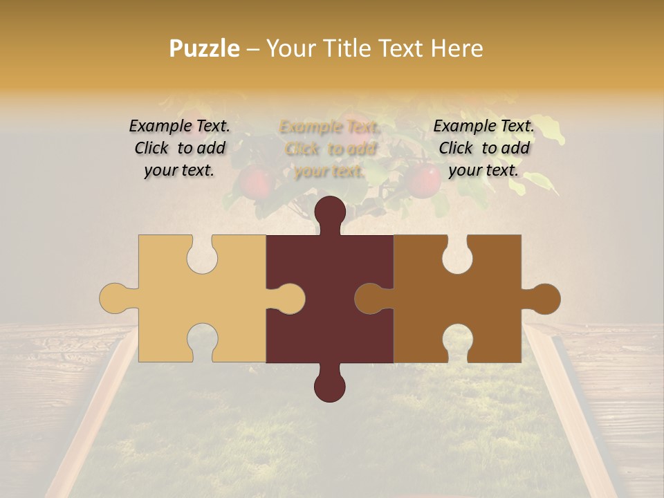 Intelligence Blank Grass PowerPoint Template