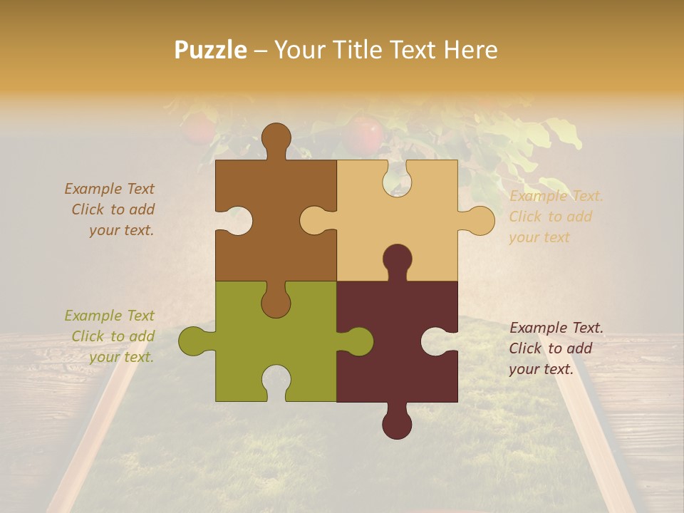 Intelligence Blank Grass PowerPoint Template