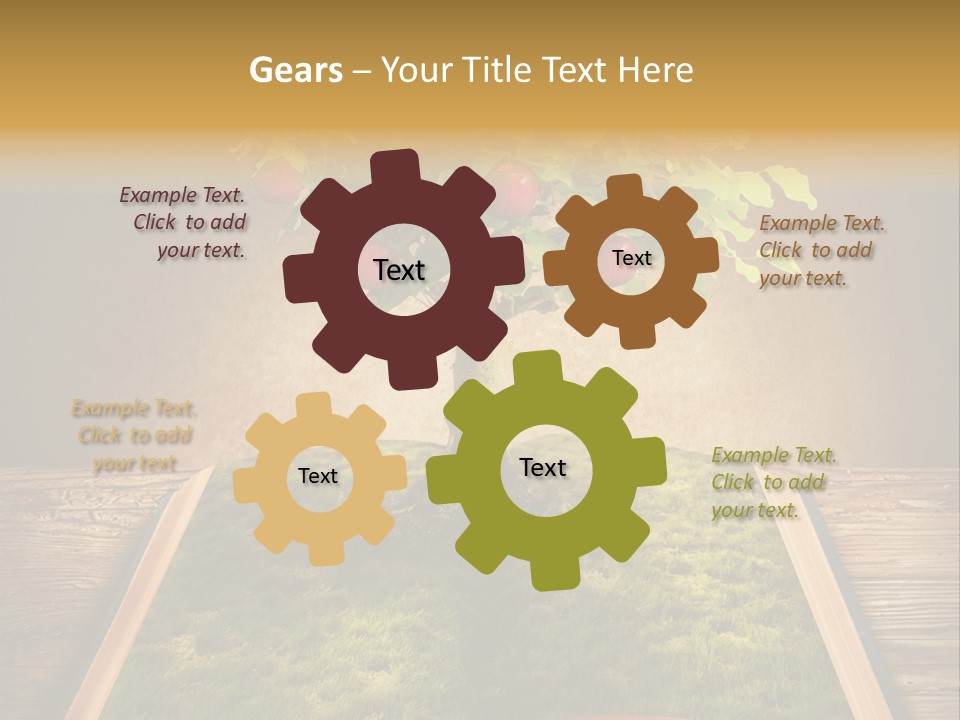 Intelligence Blank Grass PowerPoint Template