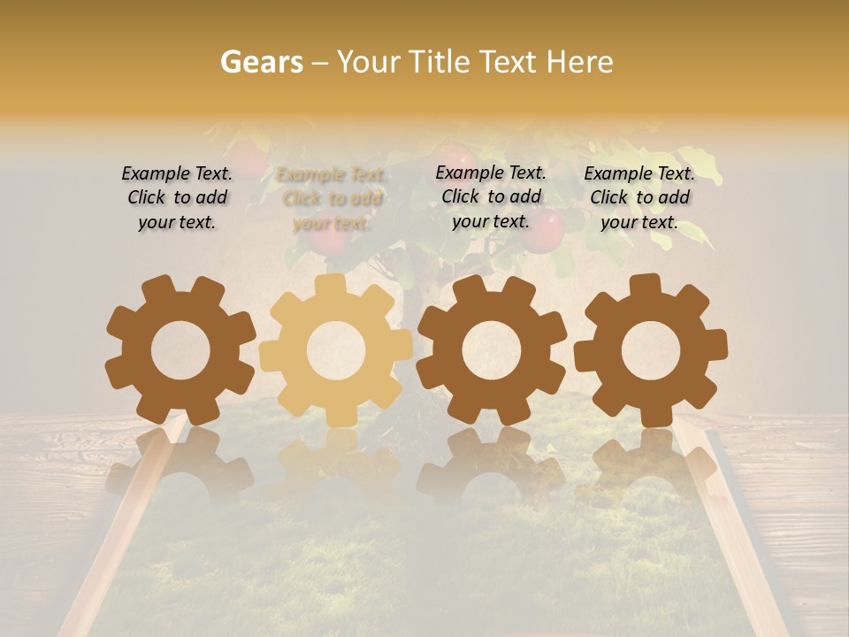 Intelligence Blank Grass PowerPoint Template