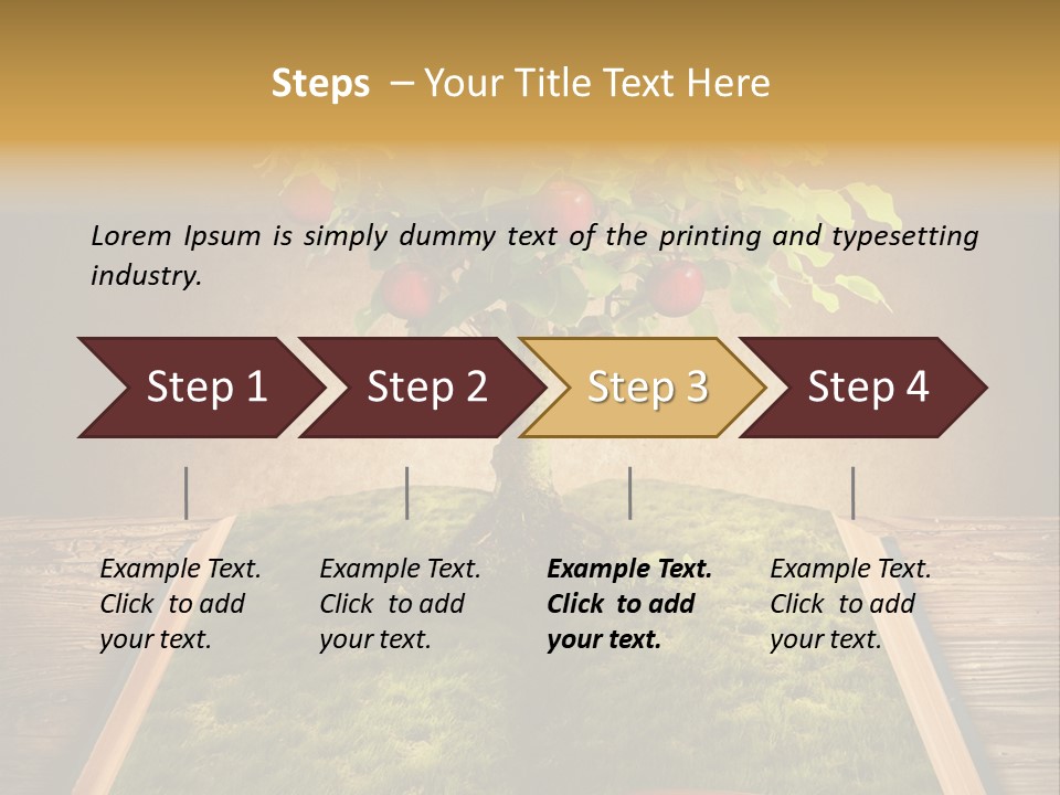 Intelligence Blank Grass PowerPoint Template
