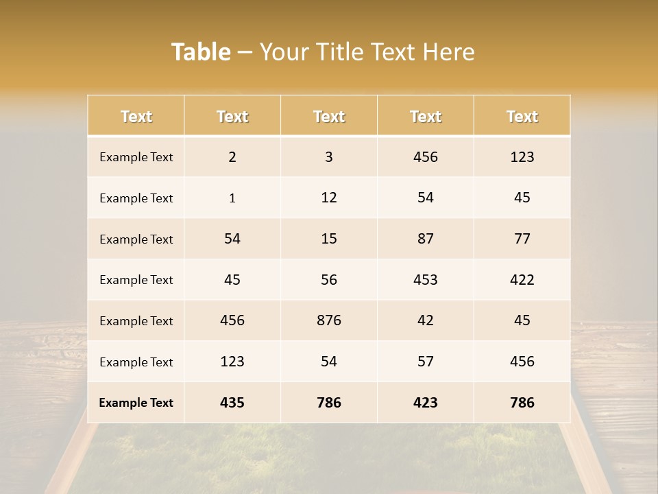 Intelligence Blank Grass PowerPoint Template