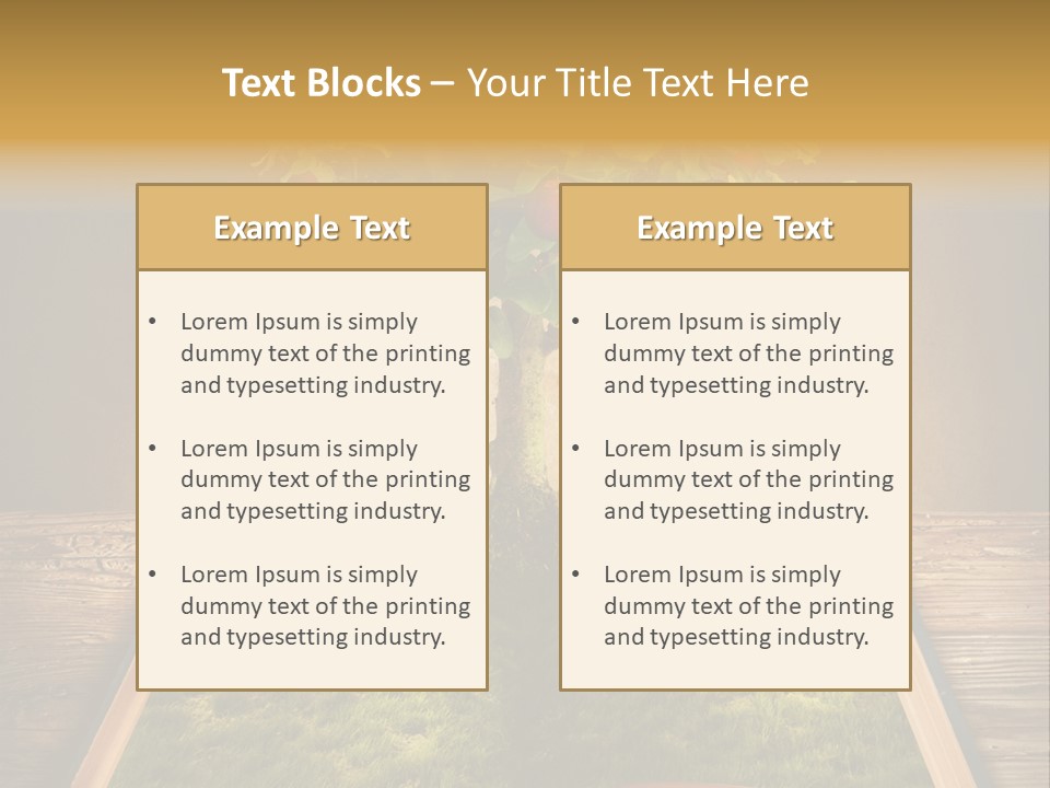 Intelligence Blank Grass PowerPoint Template
