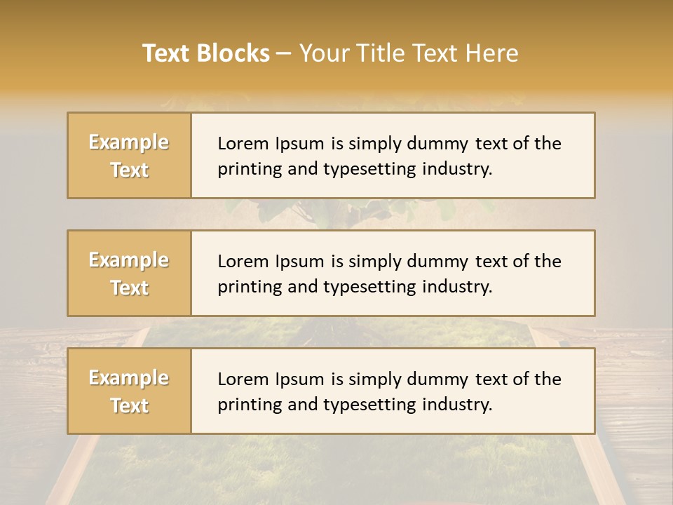 Intelligence Blank Grass PowerPoint Template