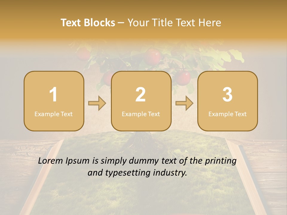 Intelligence Blank Grass PowerPoint Template