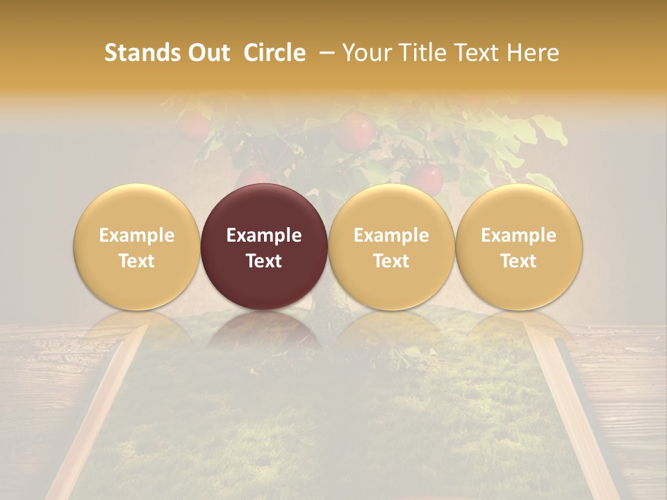 Intelligence Blank Grass PowerPoint Template