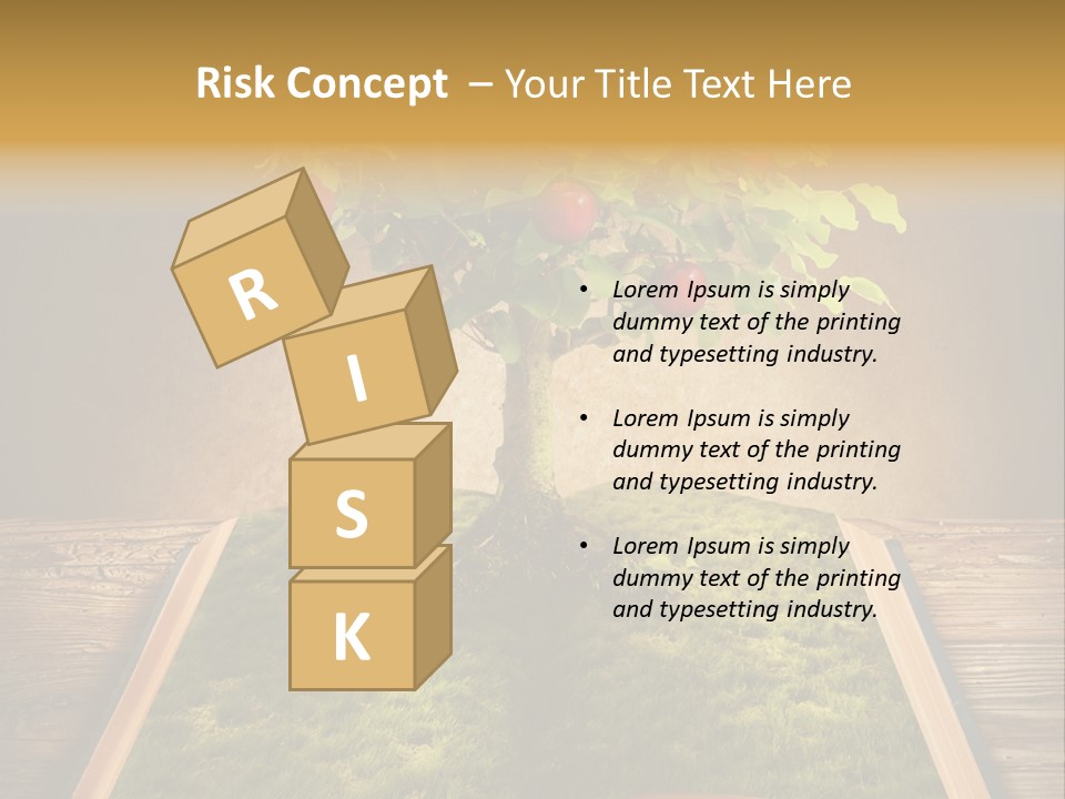 Intelligence Blank Grass PowerPoint Template