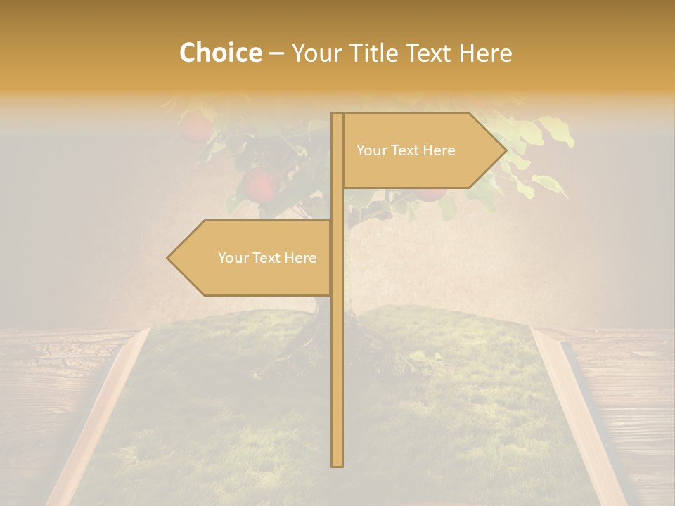 Intelligence Blank Grass PowerPoint Template