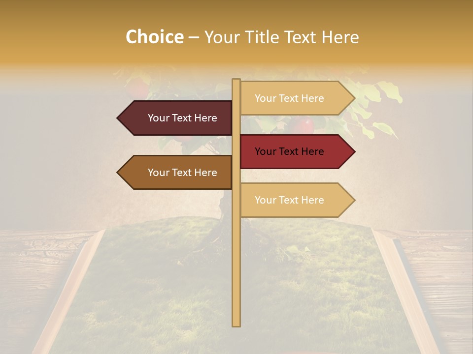 Intelligence Blank Grass PowerPoint Template