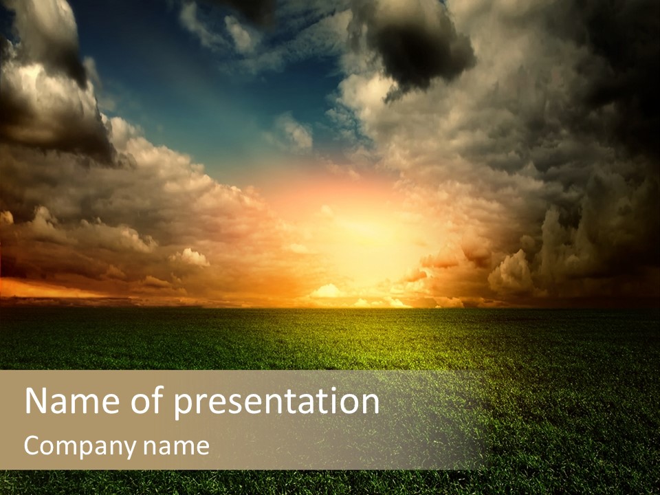 Background Farm Agriculture PowerPoint Template