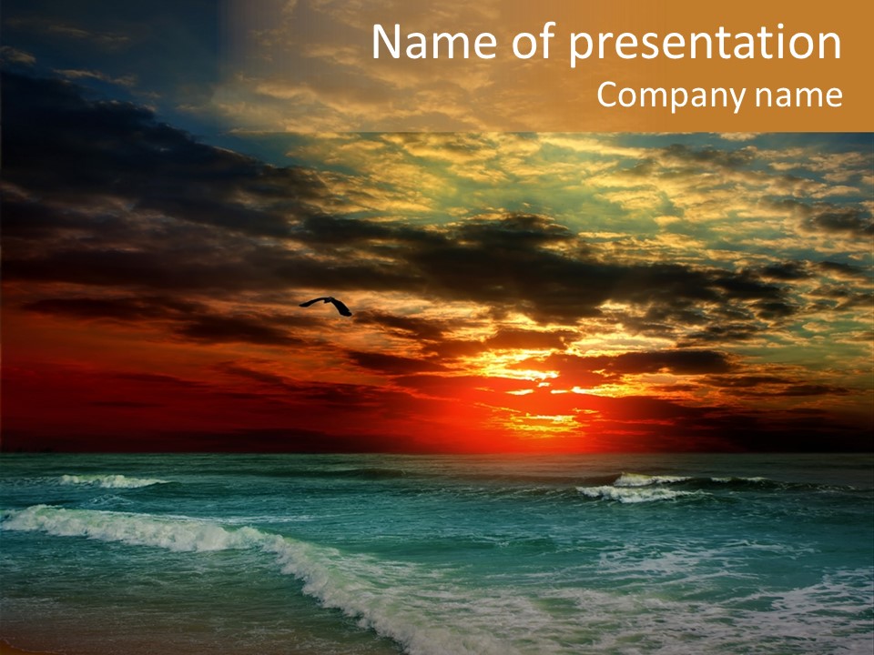 Clip Landing Bali Crimea PowerPoint Template