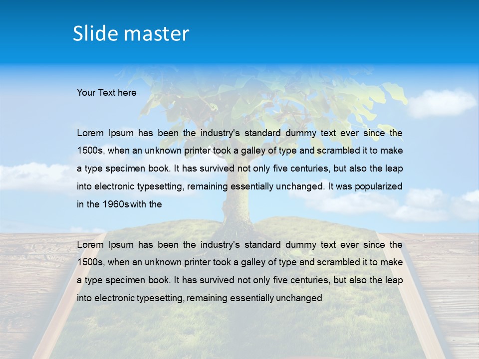 Literature Wisdom Empty PowerPoint Template