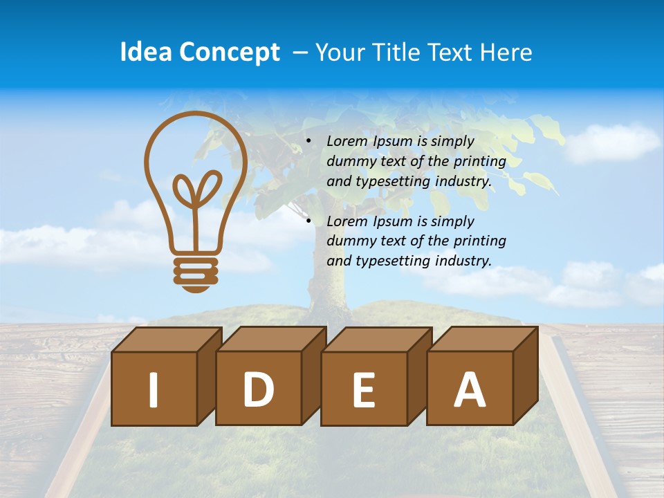 Literature Wisdom Empty PowerPoint Template