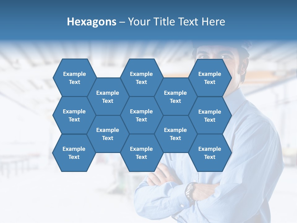 Helmet Man Building PowerPoint Template