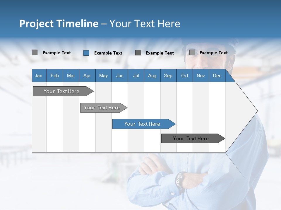 Helmet Man Building PowerPoint Template
