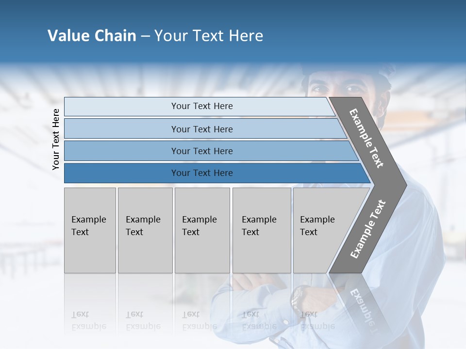 Helmet Man Building PowerPoint Template