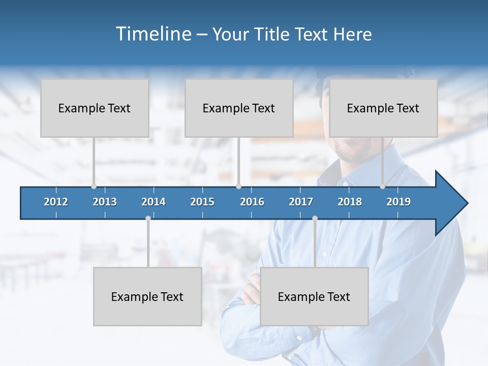 Helmet Man Building PowerPoint Template