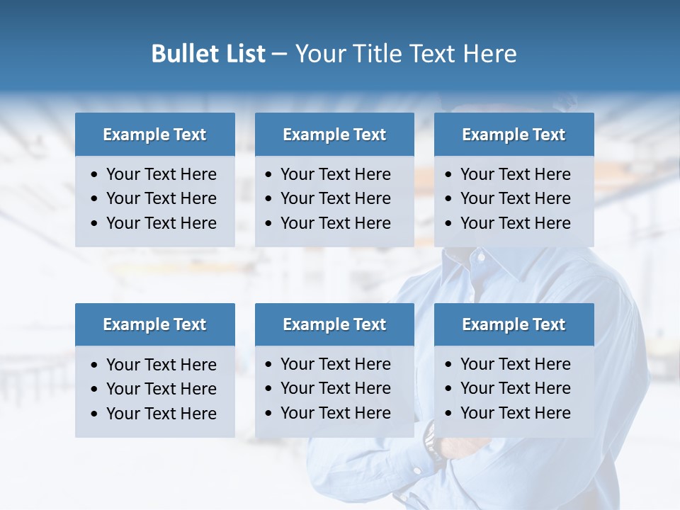 Helmet Man Building PowerPoint Template