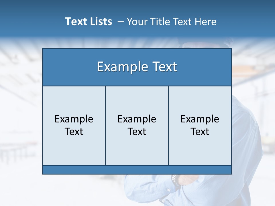 Helmet Man Building PowerPoint Template