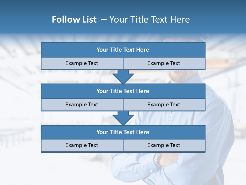 Helmet Man Building PowerPoint Template