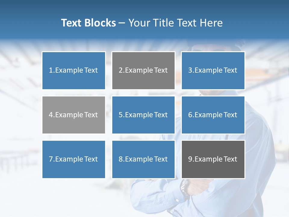 Helmet Man Building PowerPoint Template