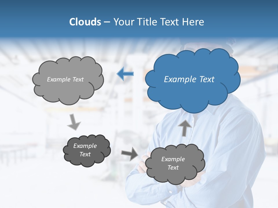 Helmet Man Building PowerPoint Template