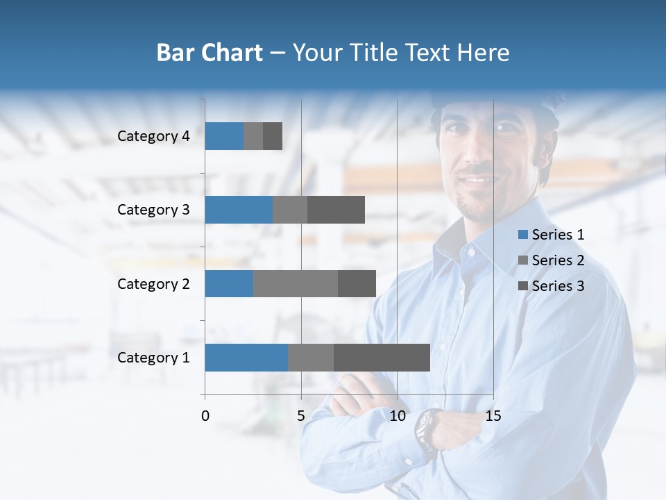 Helmet Man Building PowerPoint Template