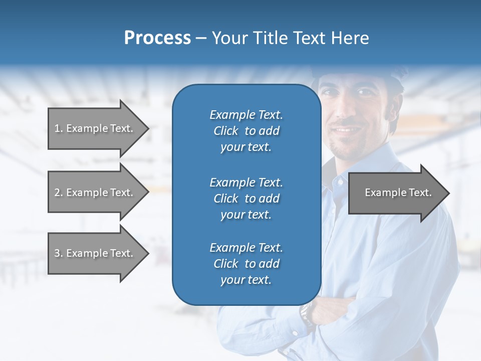 Helmet Man Building PowerPoint Template