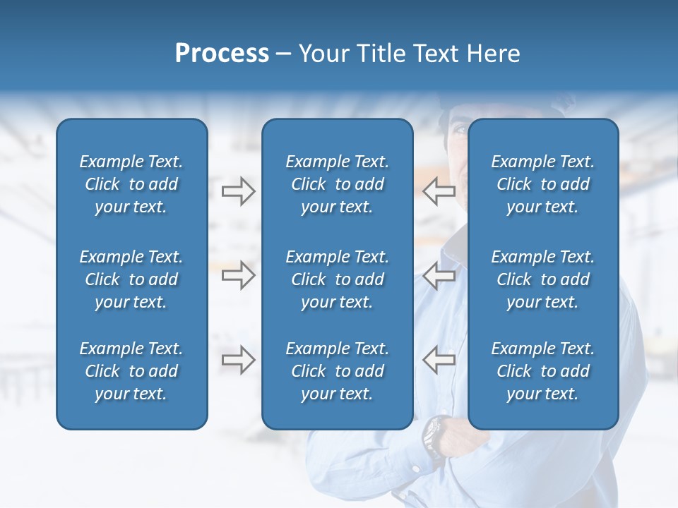 Helmet Man Building PowerPoint Template