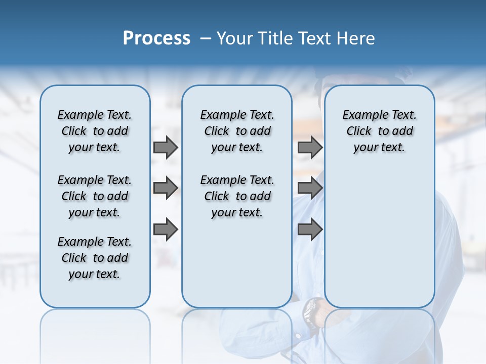 Helmet Man Building PowerPoint Template