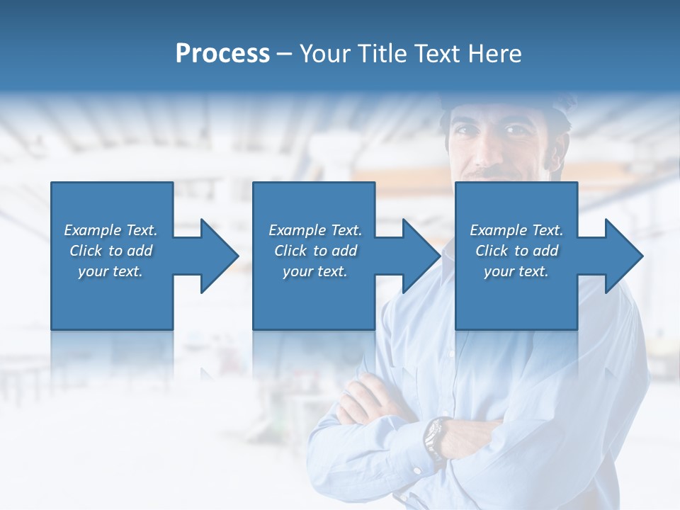 Helmet Man Building PowerPoint Template