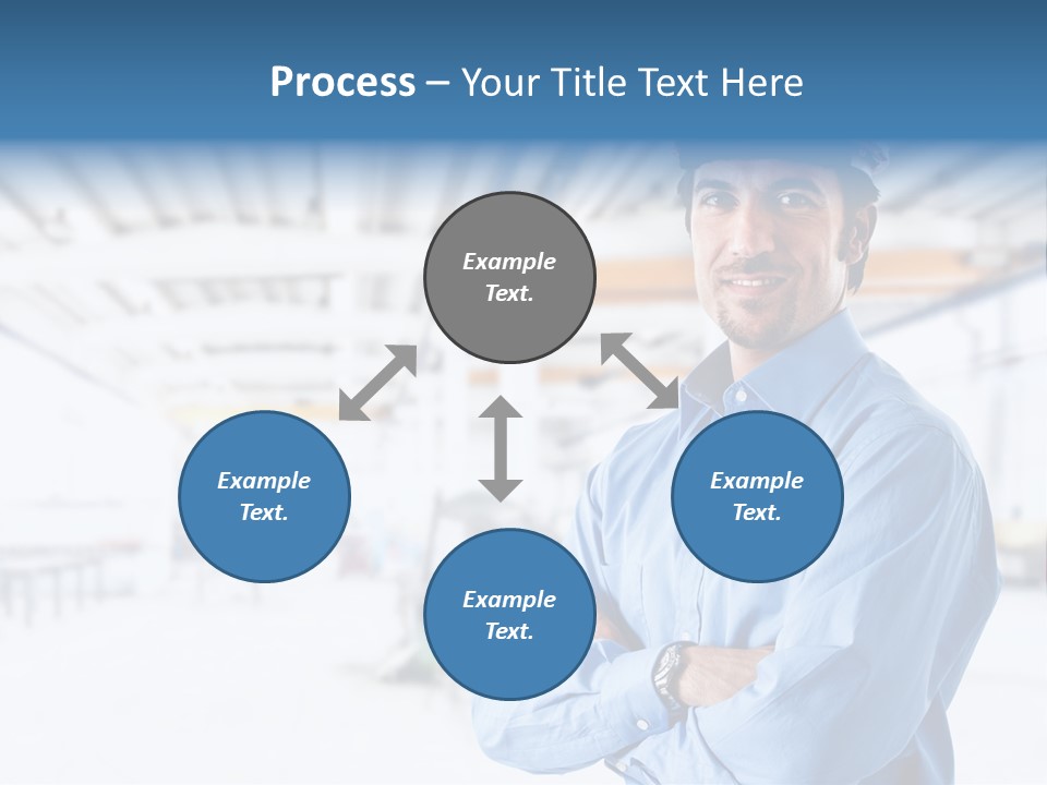 Helmet Man Building PowerPoint Template