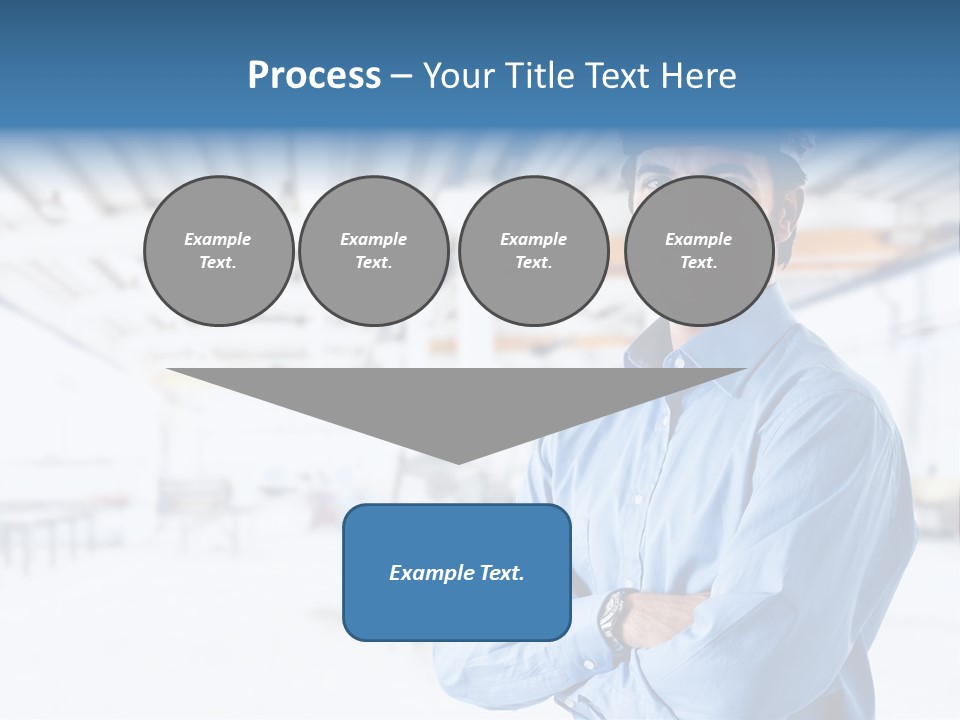 Helmet Man Building PowerPoint Template