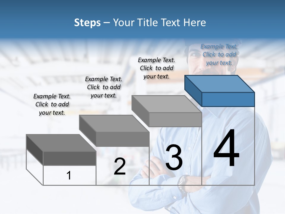 Helmet Man Building PowerPoint Template