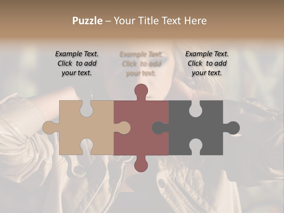 Outdoors Old Leather PowerPoint Template