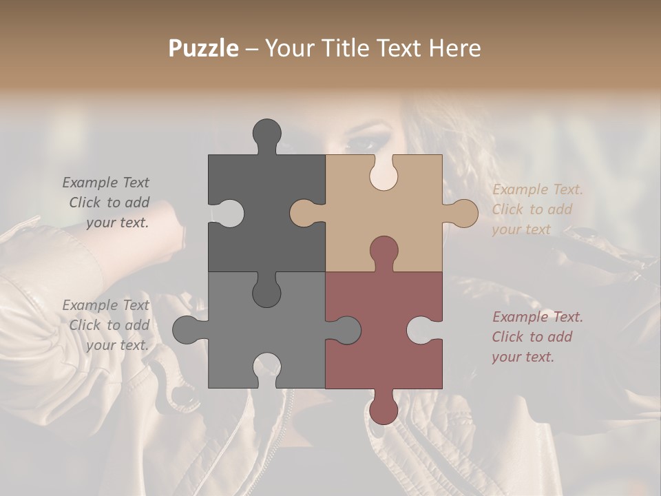 Outdoors Old Leather PowerPoint Template