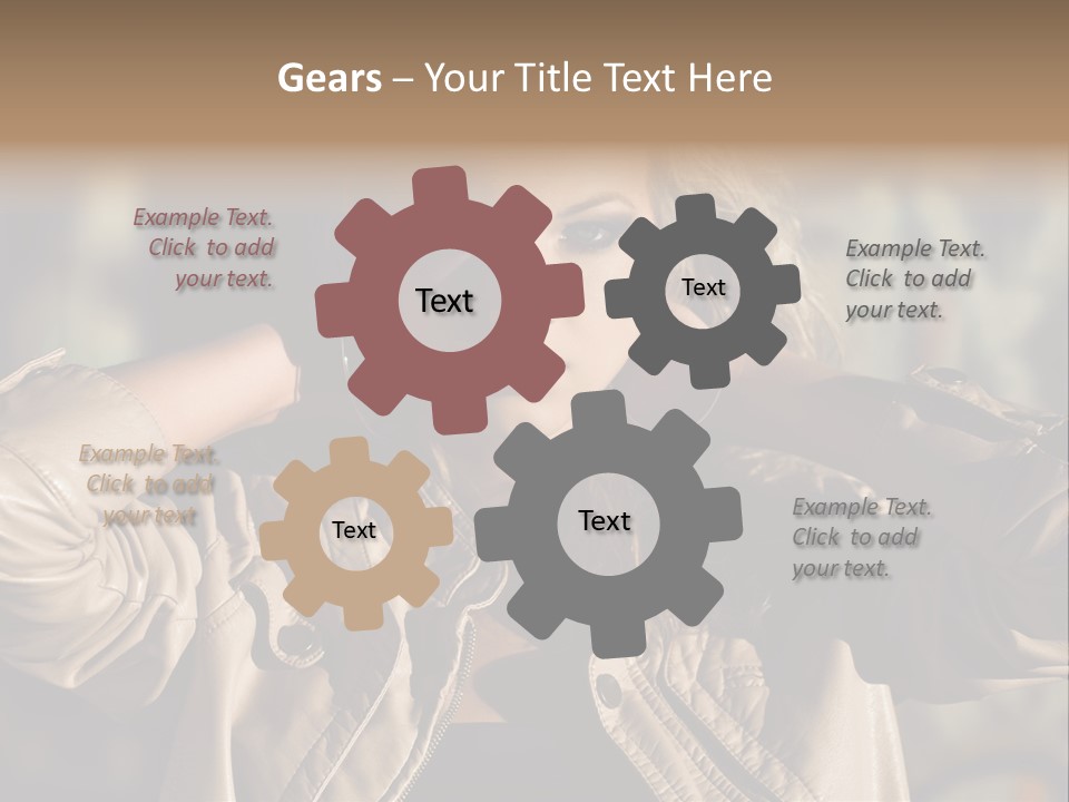 Outdoors Old Leather PowerPoint Template