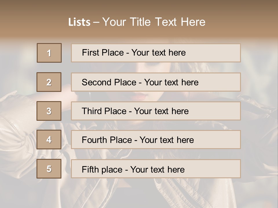 Outdoors Old Leather PowerPoint Template