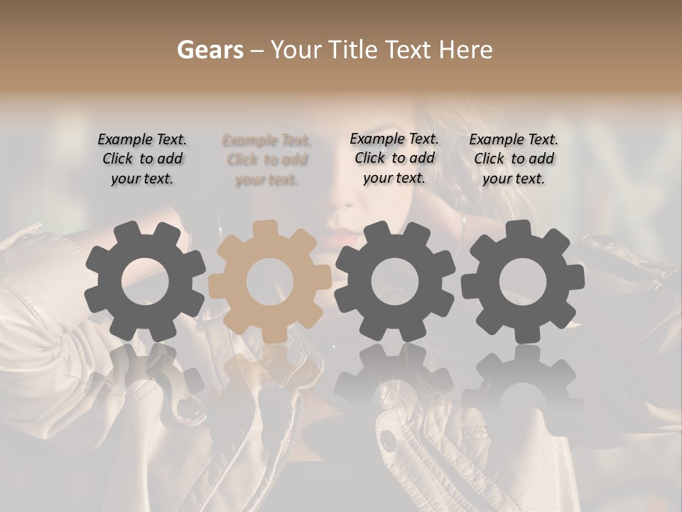 Outdoors Old Leather PowerPoint Template