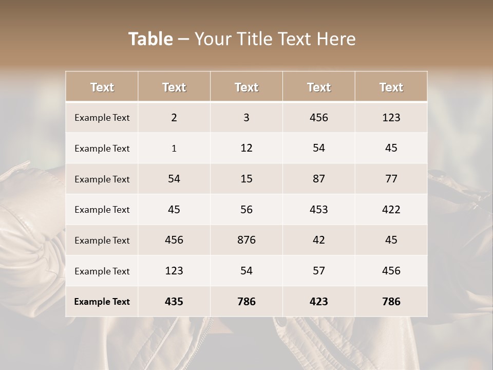 Outdoors Old Leather PowerPoint Template