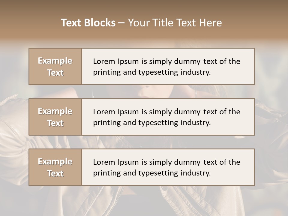 Outdoors Old Leather PowerPoint Template