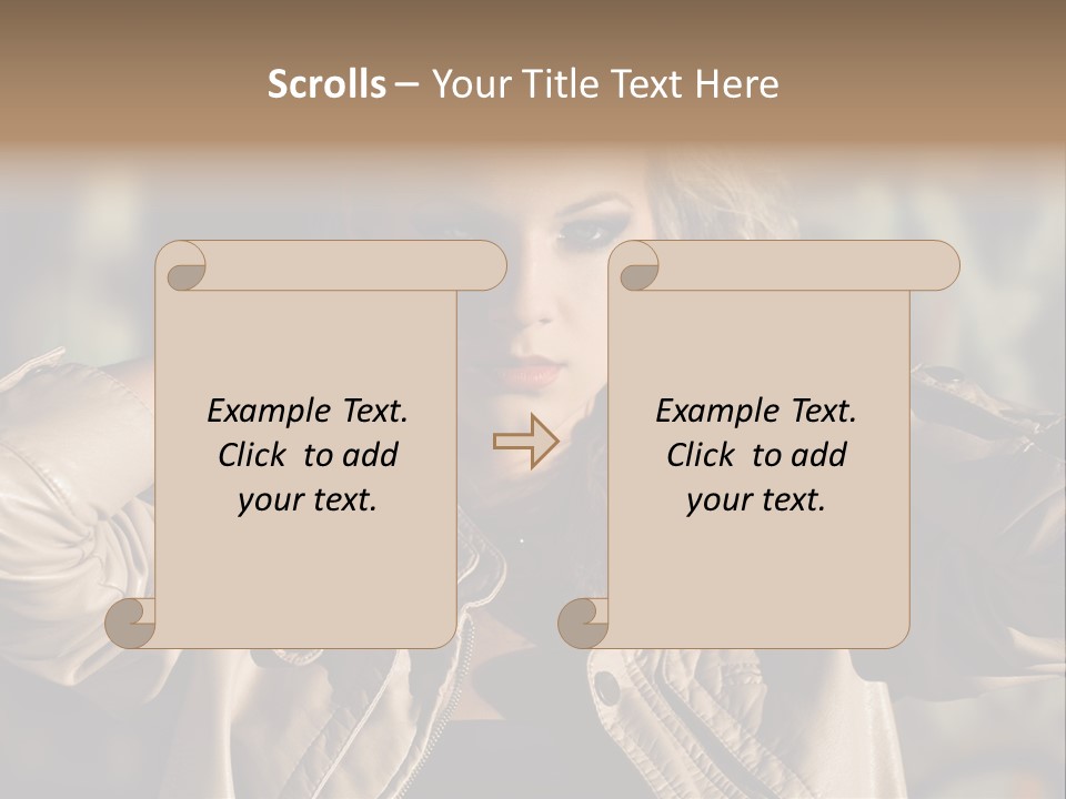 Outdoors Old Leather PowerPoint Template