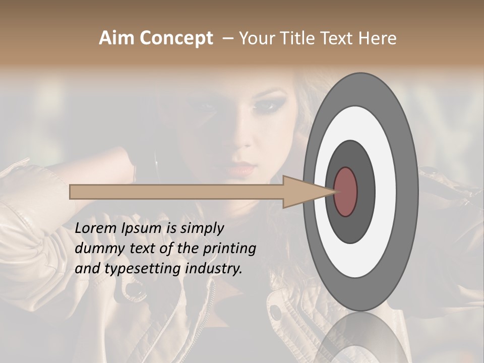 Outdoors Old Leather PowerPoint Template