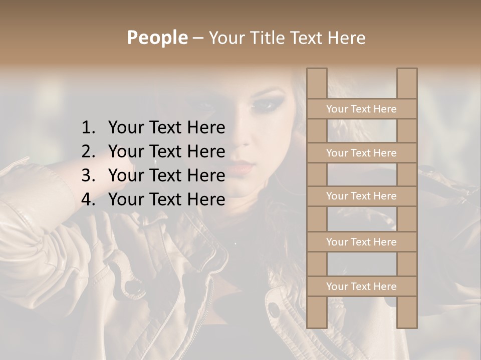 Outdoors Old Leather PowerPoint Template