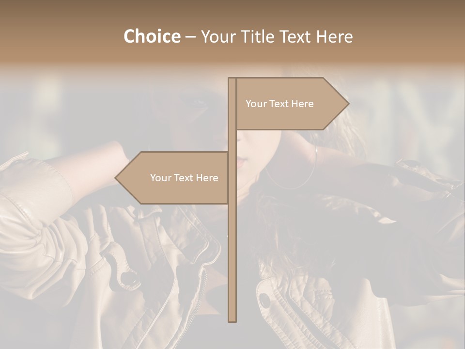 Outdoors Old Leather PowerPoint Template