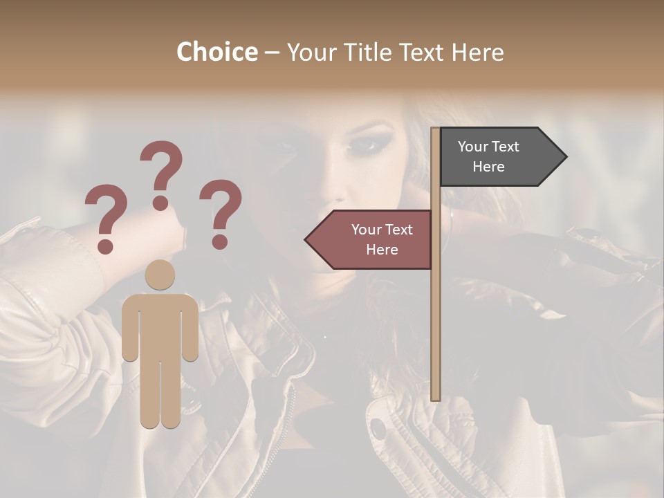 Outdoors Old Leather PowerPoint Template