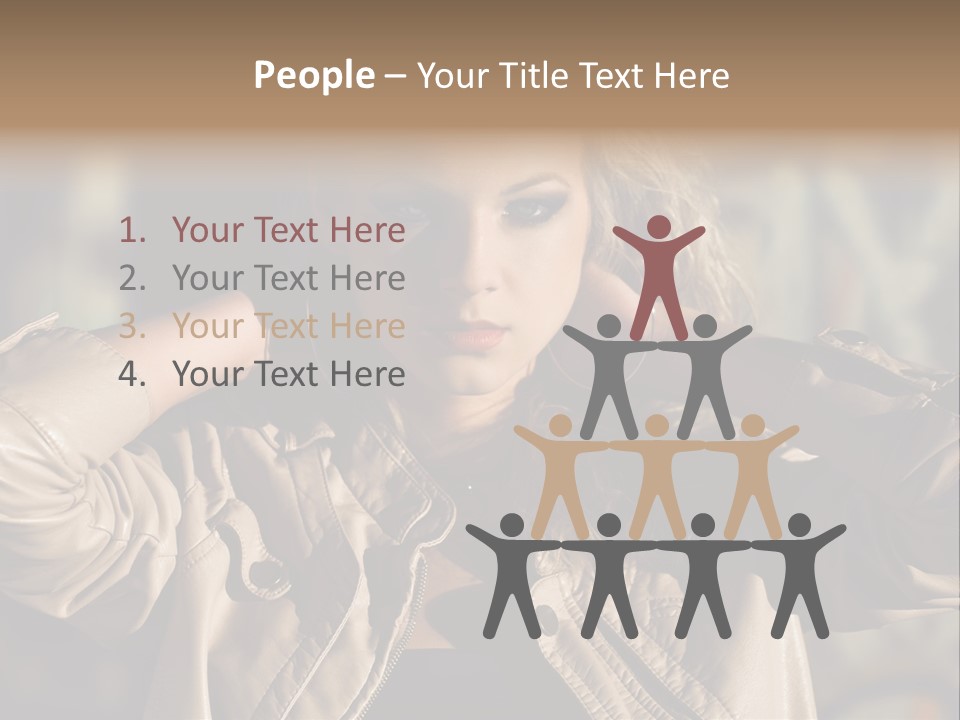 Outdoors Old Leather PowerPoint Template